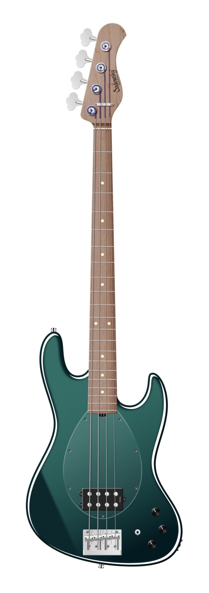 MetroExpress 21-Fret Vintage M Bass, MF 4 Sherwood Green Metallic
