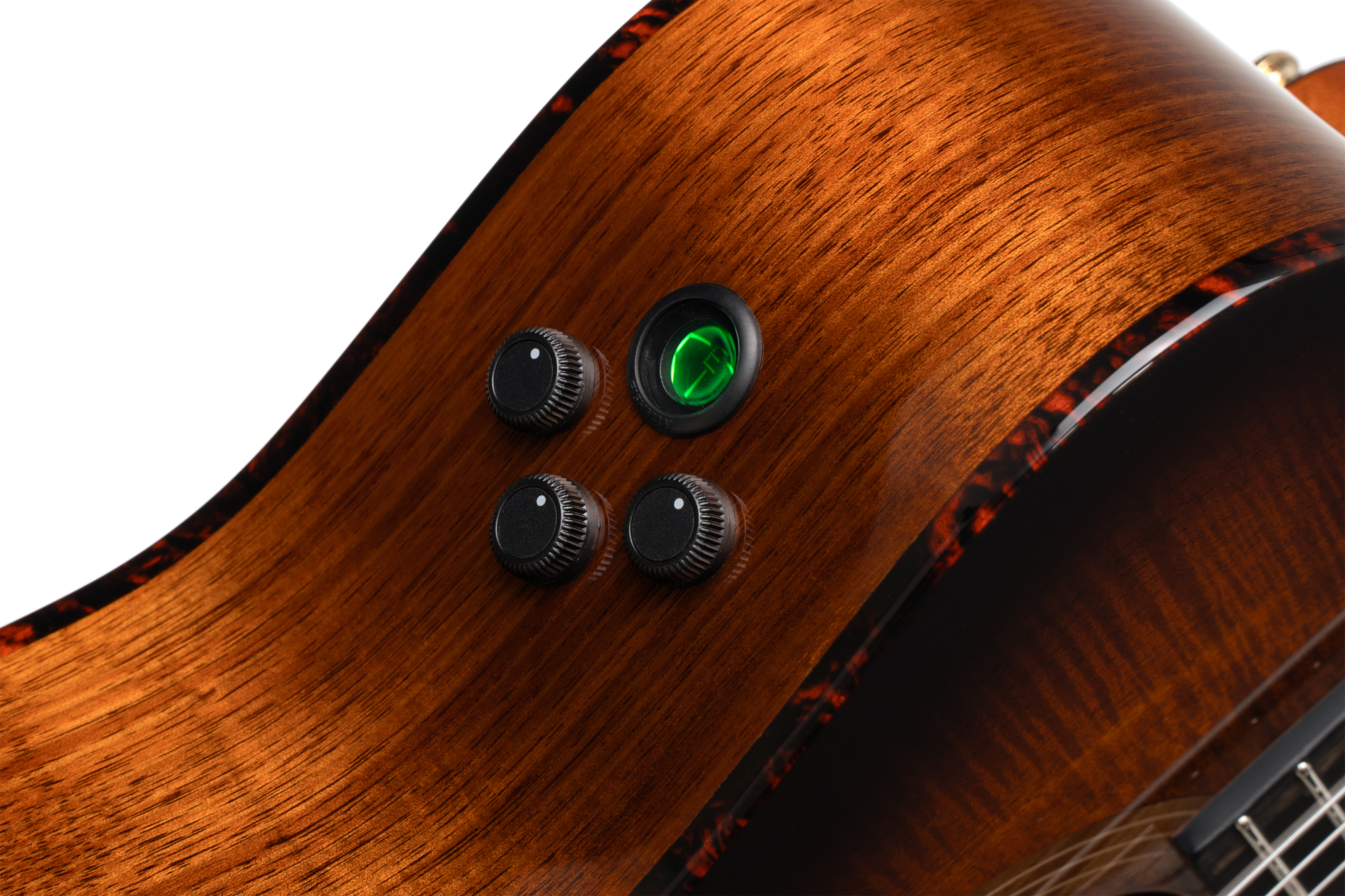 Luxe Nylon II Akustikgitarre Brown Black Burst