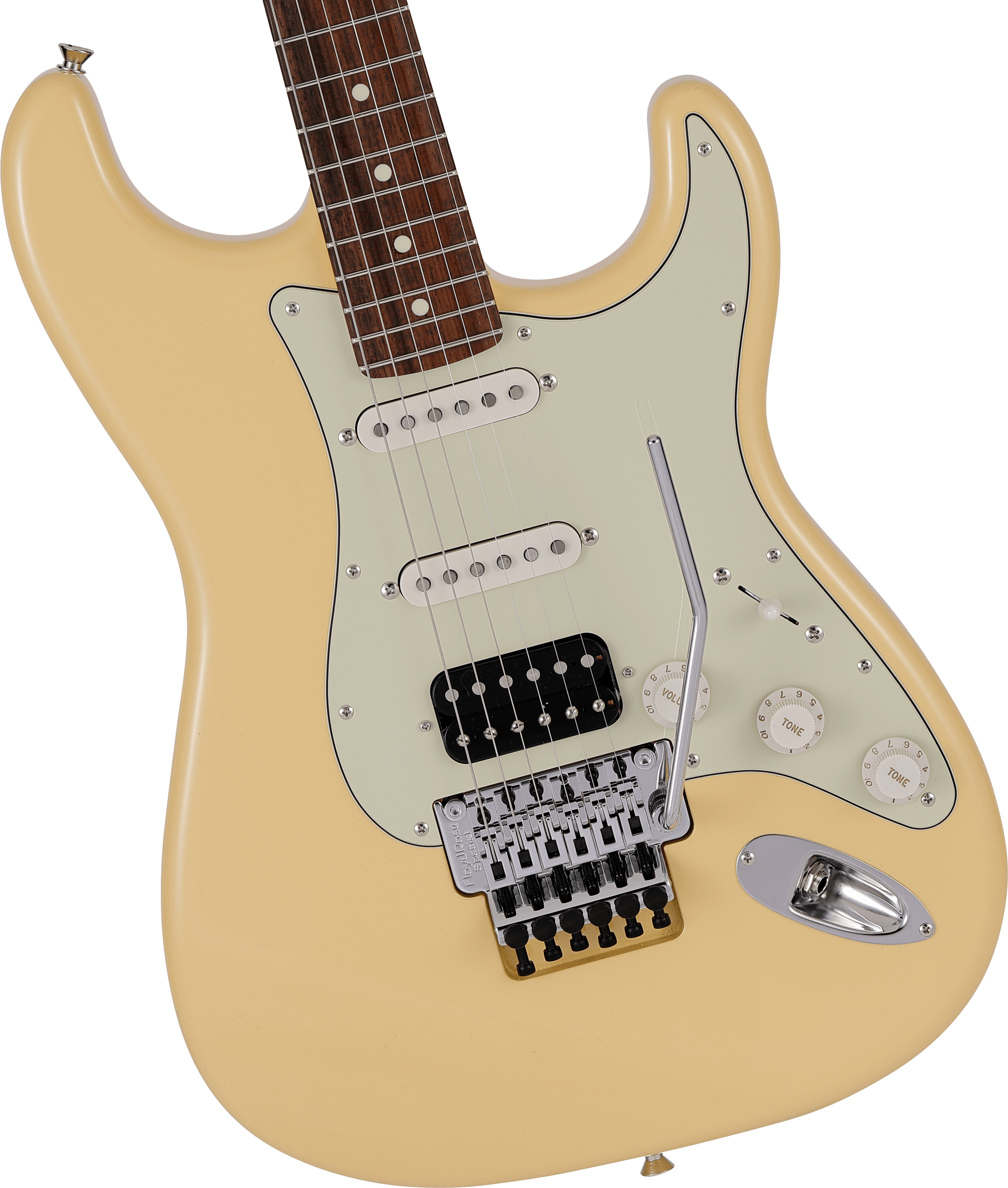 Made in Japan Limited Stratocaster® with Floyd Rose®, Vintage White