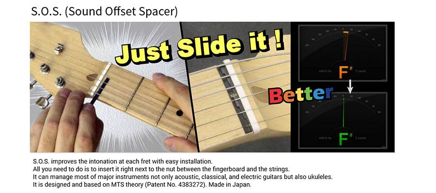 SOS-AG1 Sound Offset Spacer (S.O.S.) für Akustikgitarren