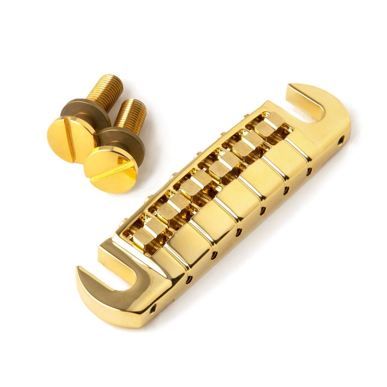 Adjustable Stoptail Bridge & Studs Gold