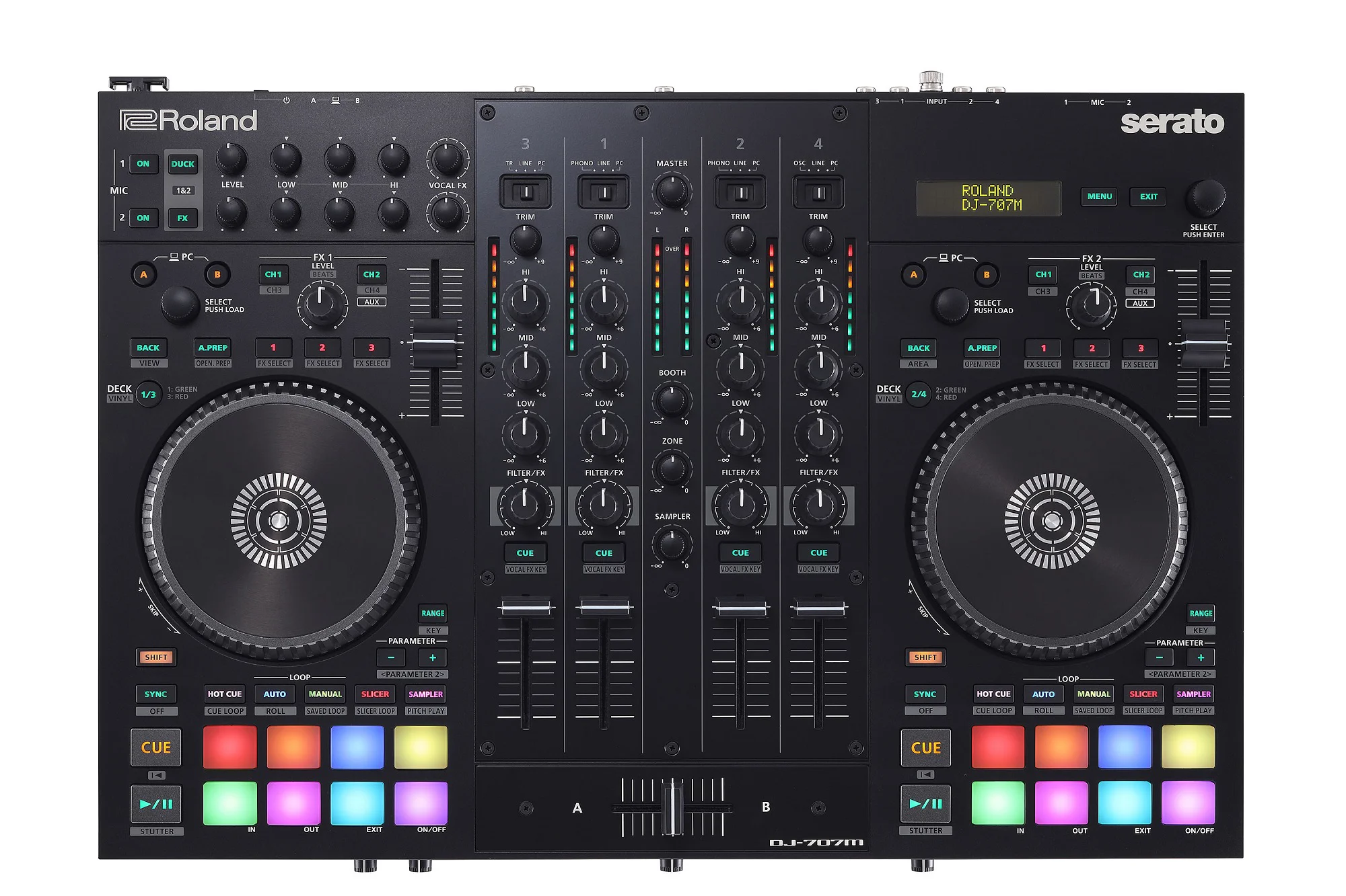 DJ-707M – Professioneller 4-Kanal DJ-Controller für mobile DJs