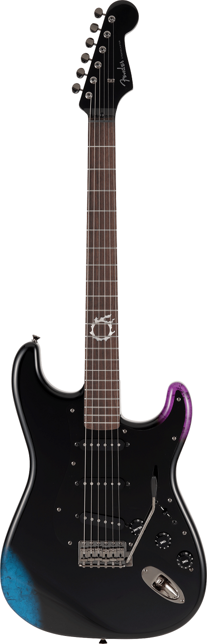 FINAL FANTASY® XIV Stratocaster®, Rosewood Fingerboard, Black