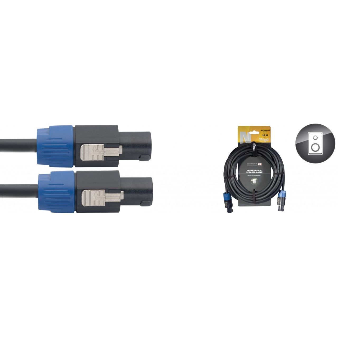 Lautsprecherkabel 2x2,5mm² - SpeakON - 10m