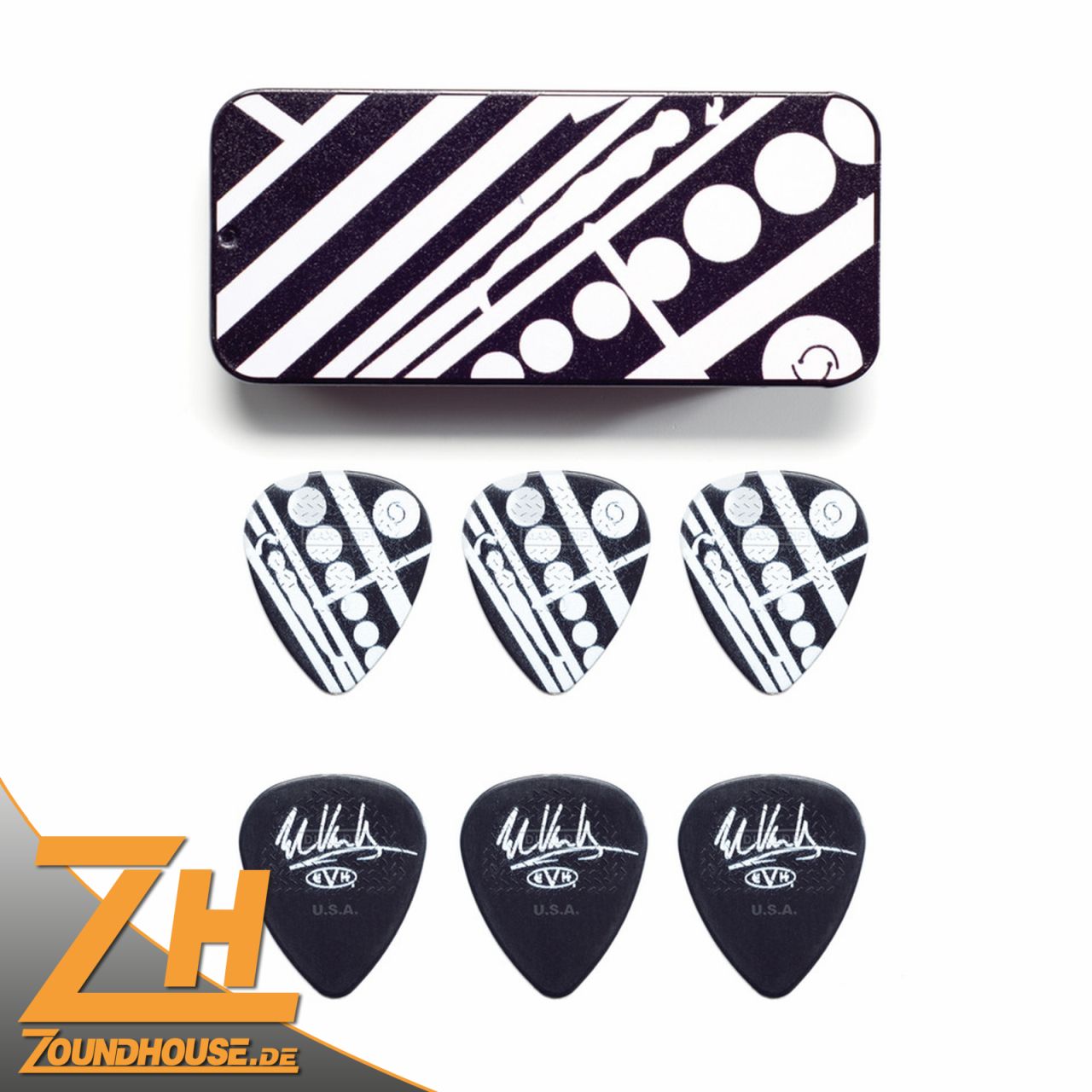 EVH "Circle" Pick Tin, 6 pcs