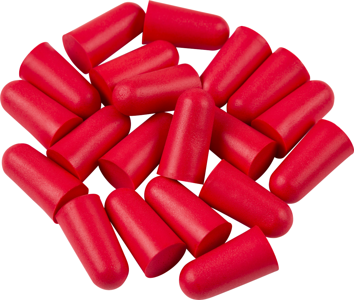 Schaumstoff-Ohrstöpsel, Rot, Zylindrisch, Gehörschutz