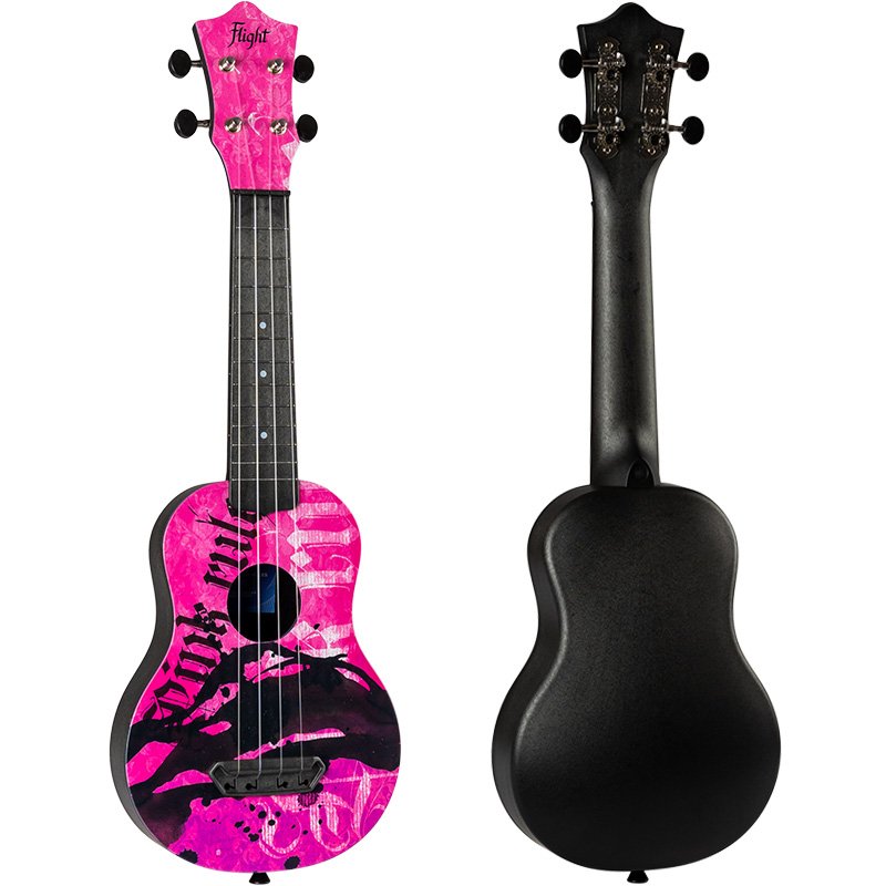 UTS-40 Pink Rules Ultra Travel Ukulele