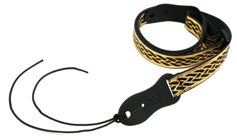 S47 Black Gold Nubuck Strap