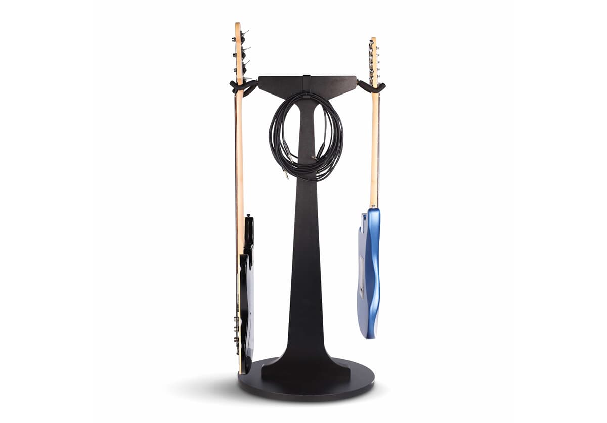 Dual Hanging Guitar Stand Black
