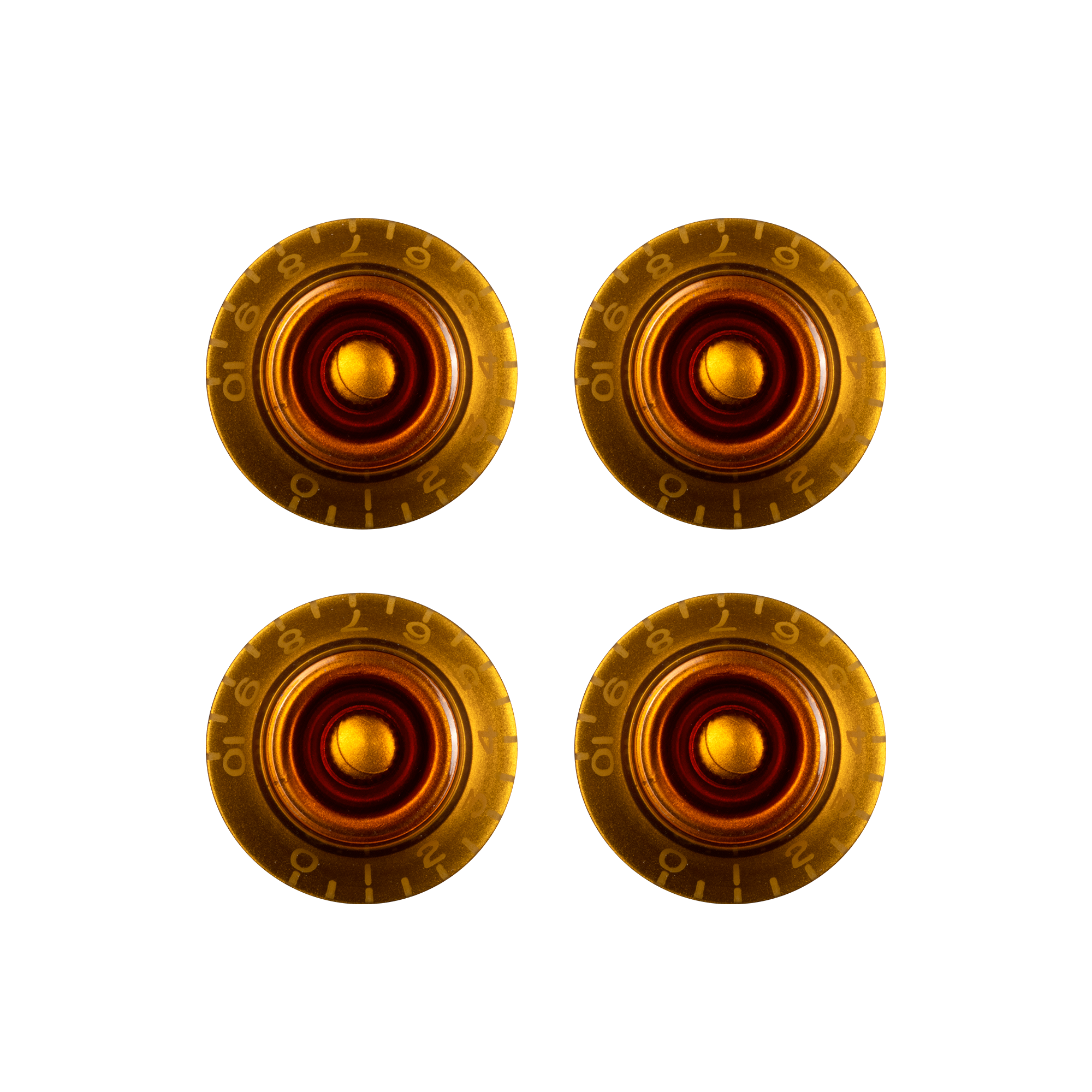 PRHK-030  Top Hat Knobs Amber