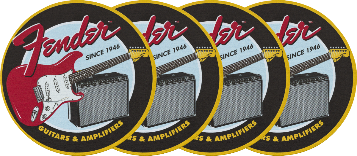 Coaster Set  1946 Guitars & Amps