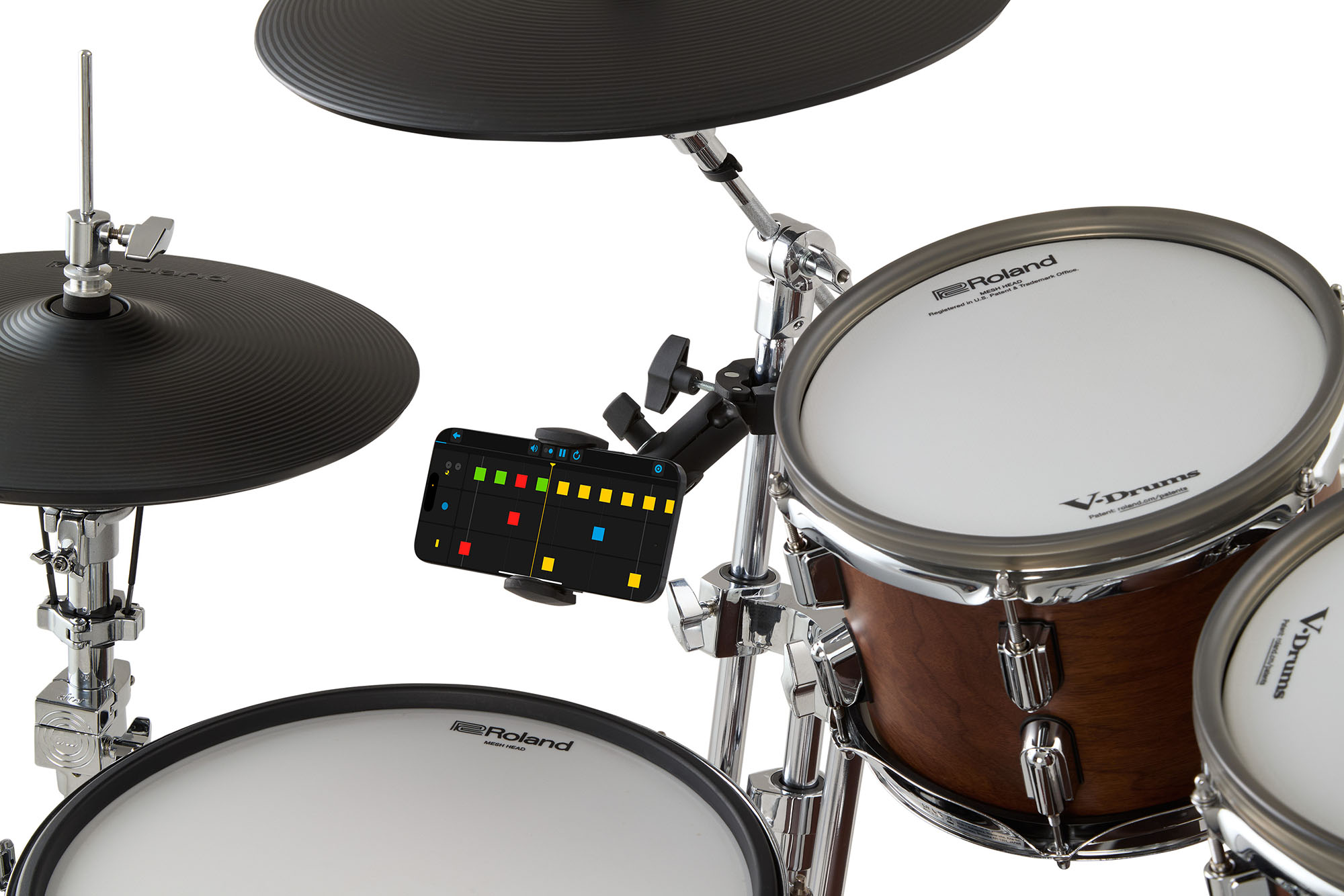 Roland RSH-10 Halterung während Drum-Coaching-Session