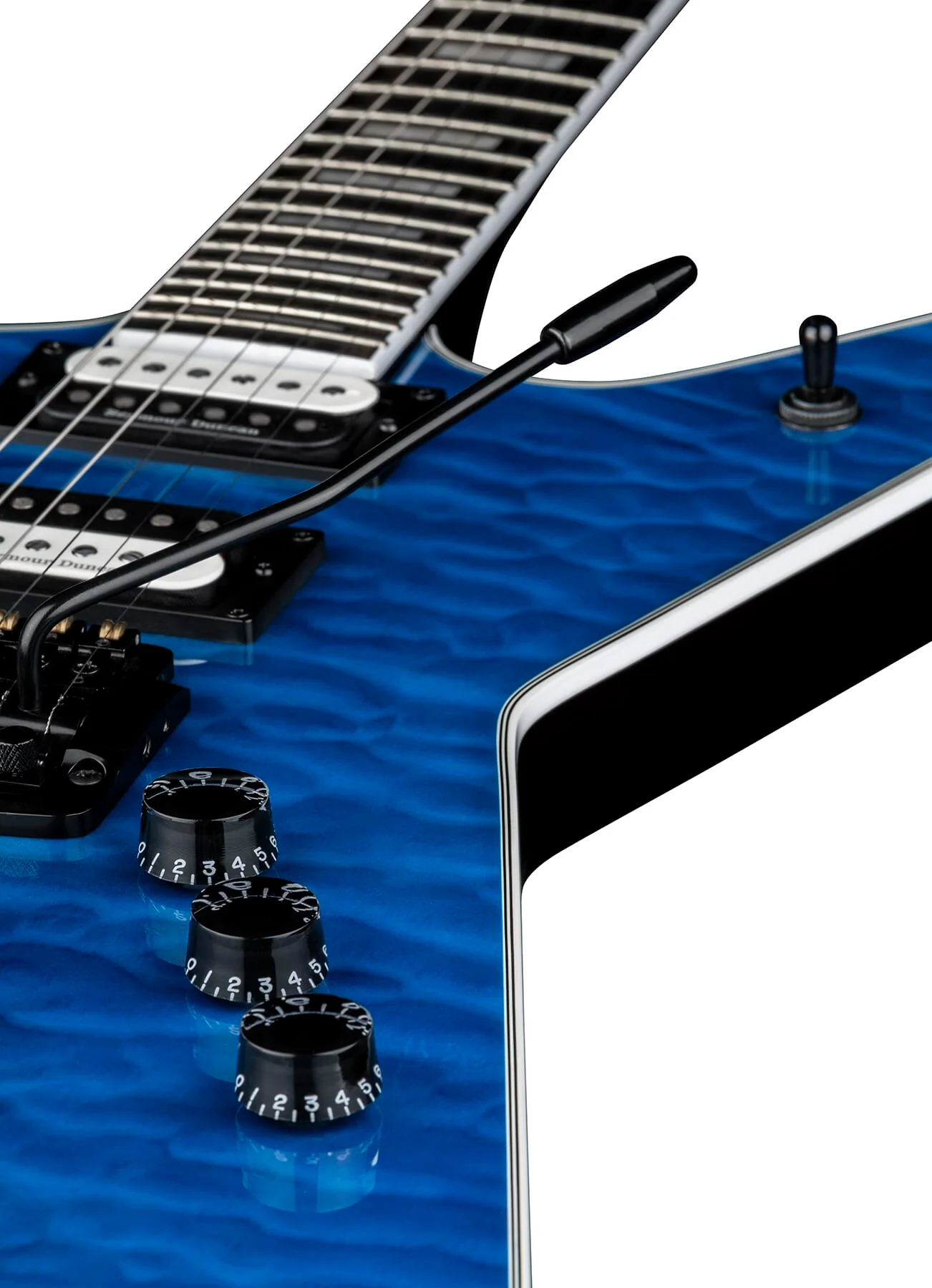 ML Select 24 Kahler Quilt Top Trans Blue E-Gitarre