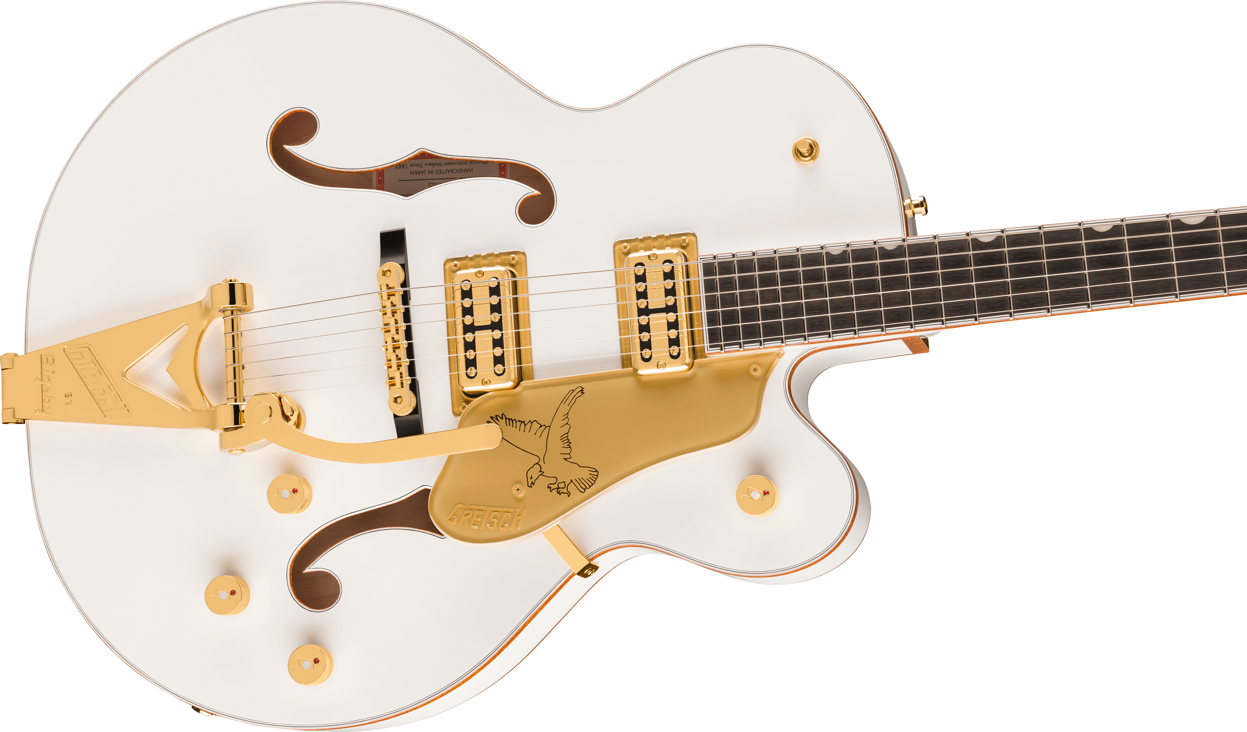 White Falcon Hollow Body String-Thru  Bigsby Gold Hardware