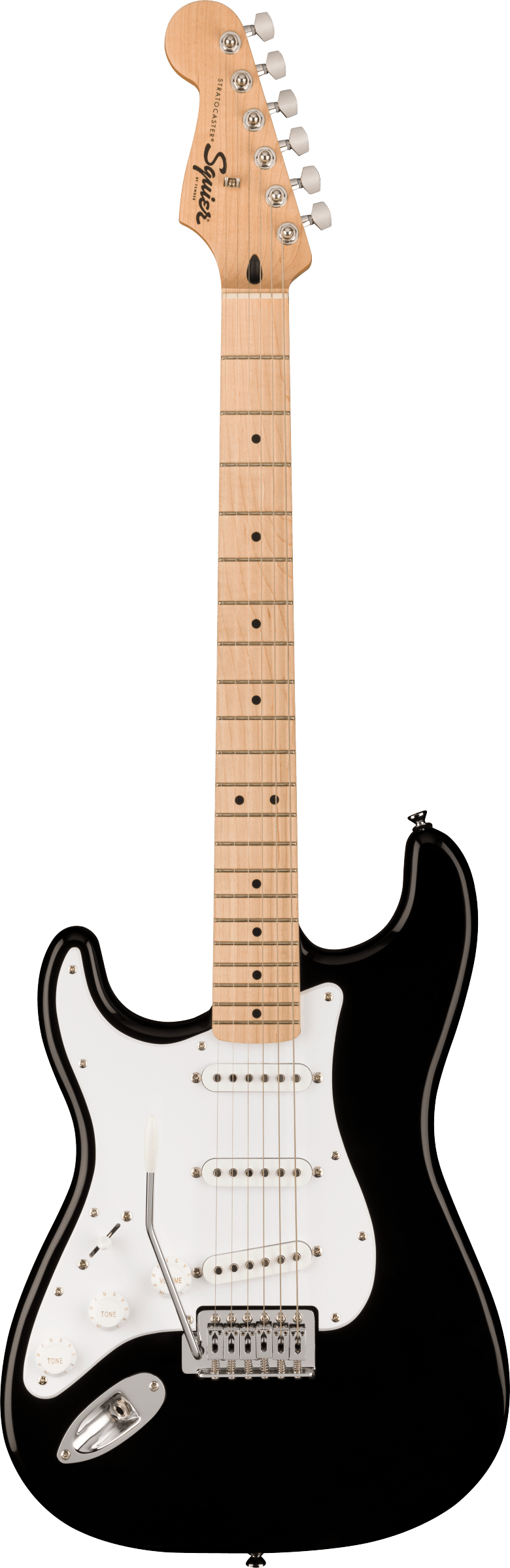 Sonic Stratocaster Left-Handed Maple Fingerboard  Black