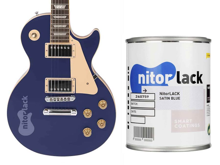 Nitrocelluloselack Satin Blue - 500ml Dose