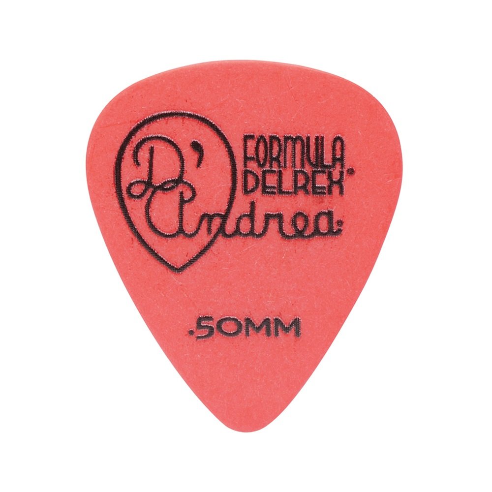 Formula Delrex Picks - 351 Shape (TPD351 .50TH), 12 pcs Pick Pack, 0.50 mm, Red