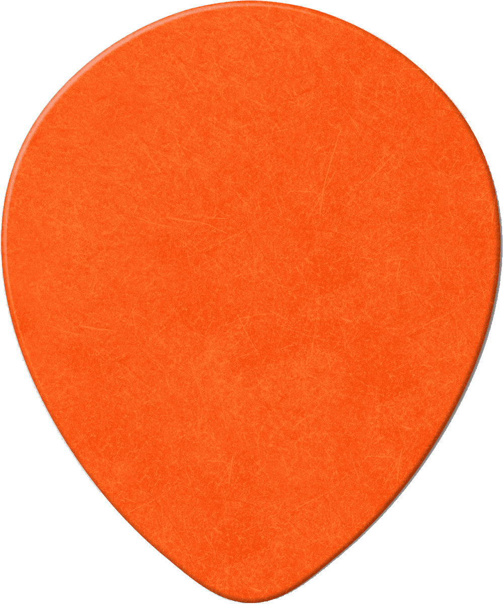 Tortex Teardrop Picks, Refill Pack, 72 pcs., orange, 0.60 mm 