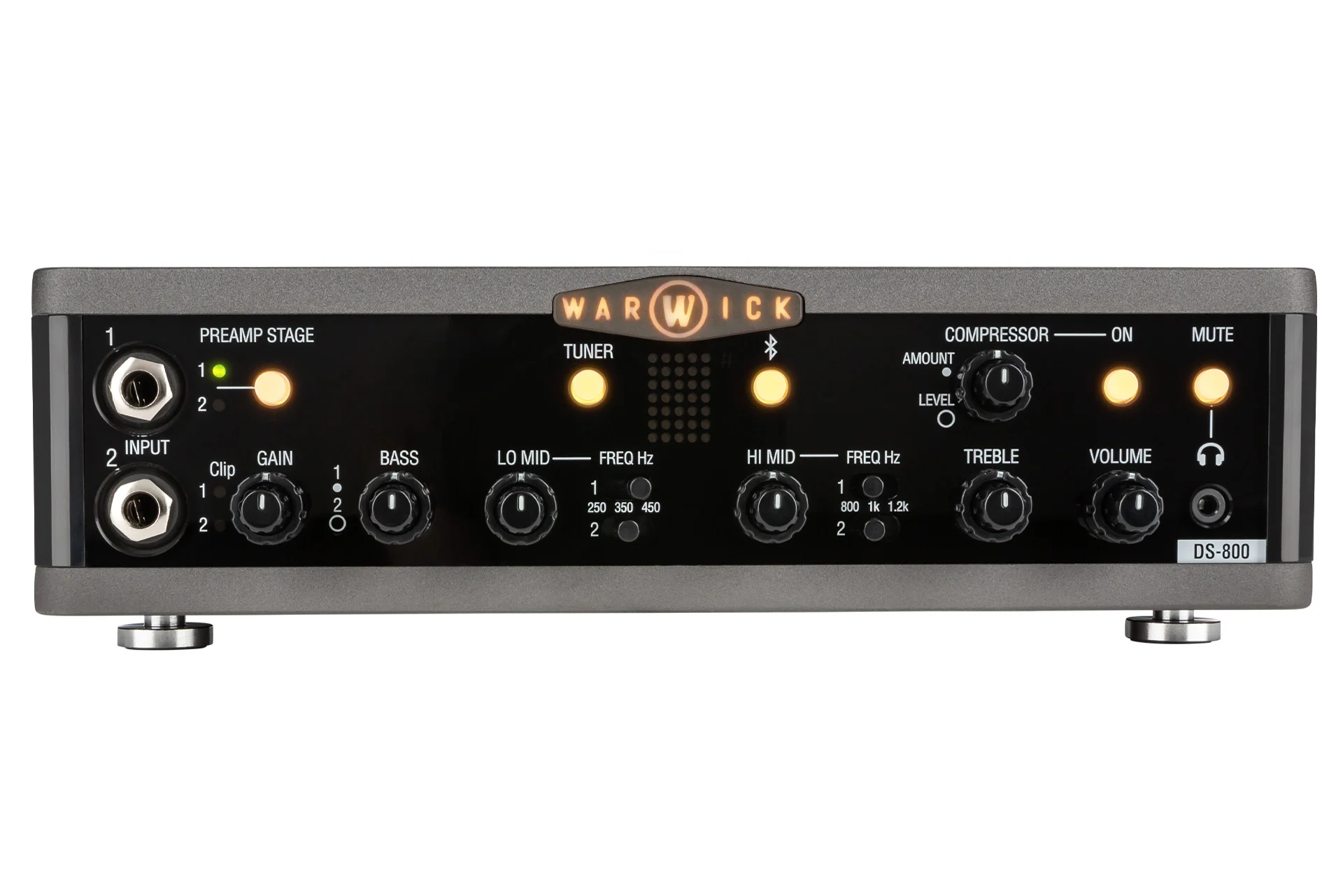 Stage Series DS 800 Double Stage Bass Amp Head with USB-Interface, 800 Watt