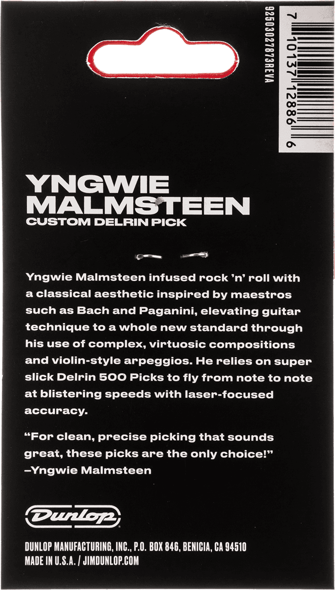 Yngwie Malmsteen Custom Delrin Pick 1.14 mm (6)