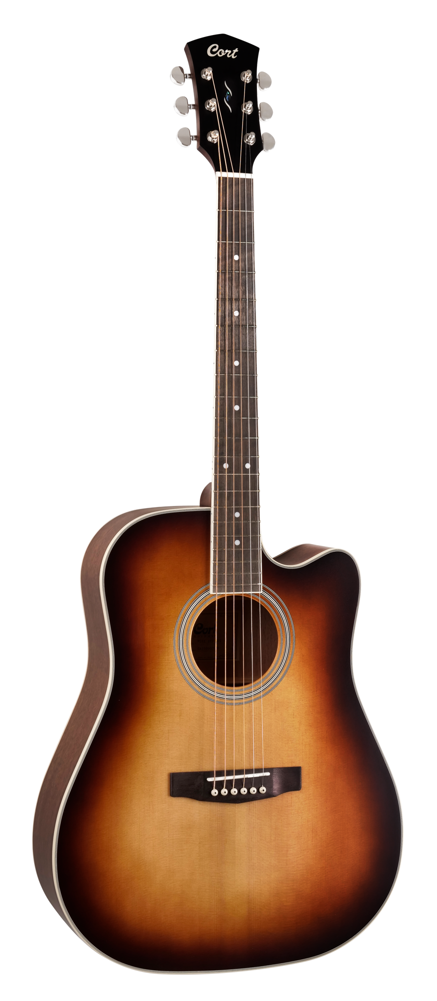 PURE-DC Akustikgitarre Satin Light Burst Top Natural Satin Body