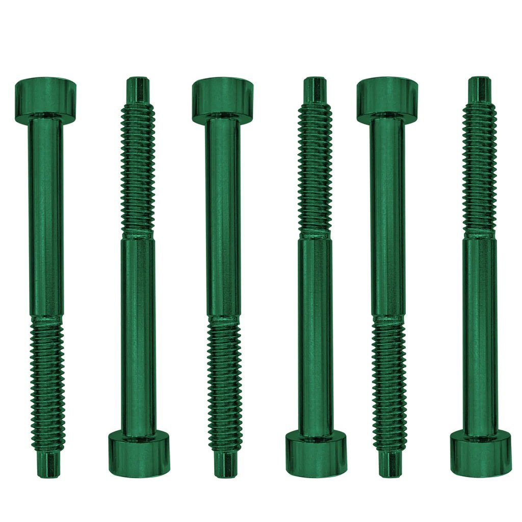FROSLSGNP - Color Stainless Steel String Lock Screws (6 pcs), Green