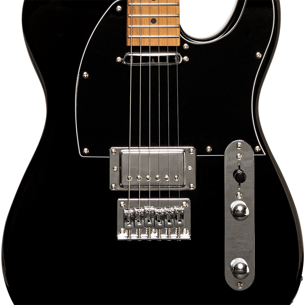 SET-PLUS Black T-Style E-Gitarre