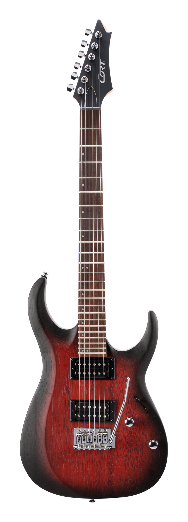 X-100 E-Gitarre Open Pore Black Cherry Burst