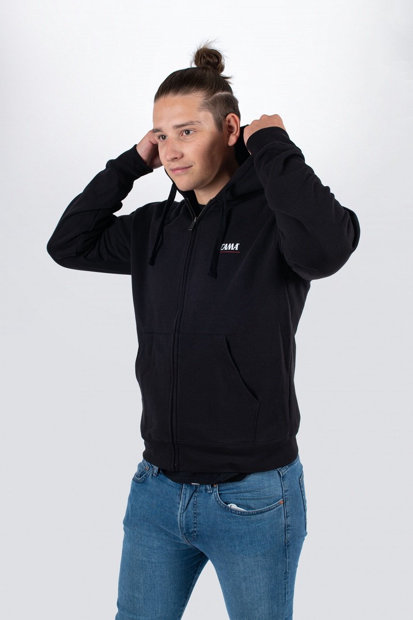 Zip-up Hoodie Black - XXL