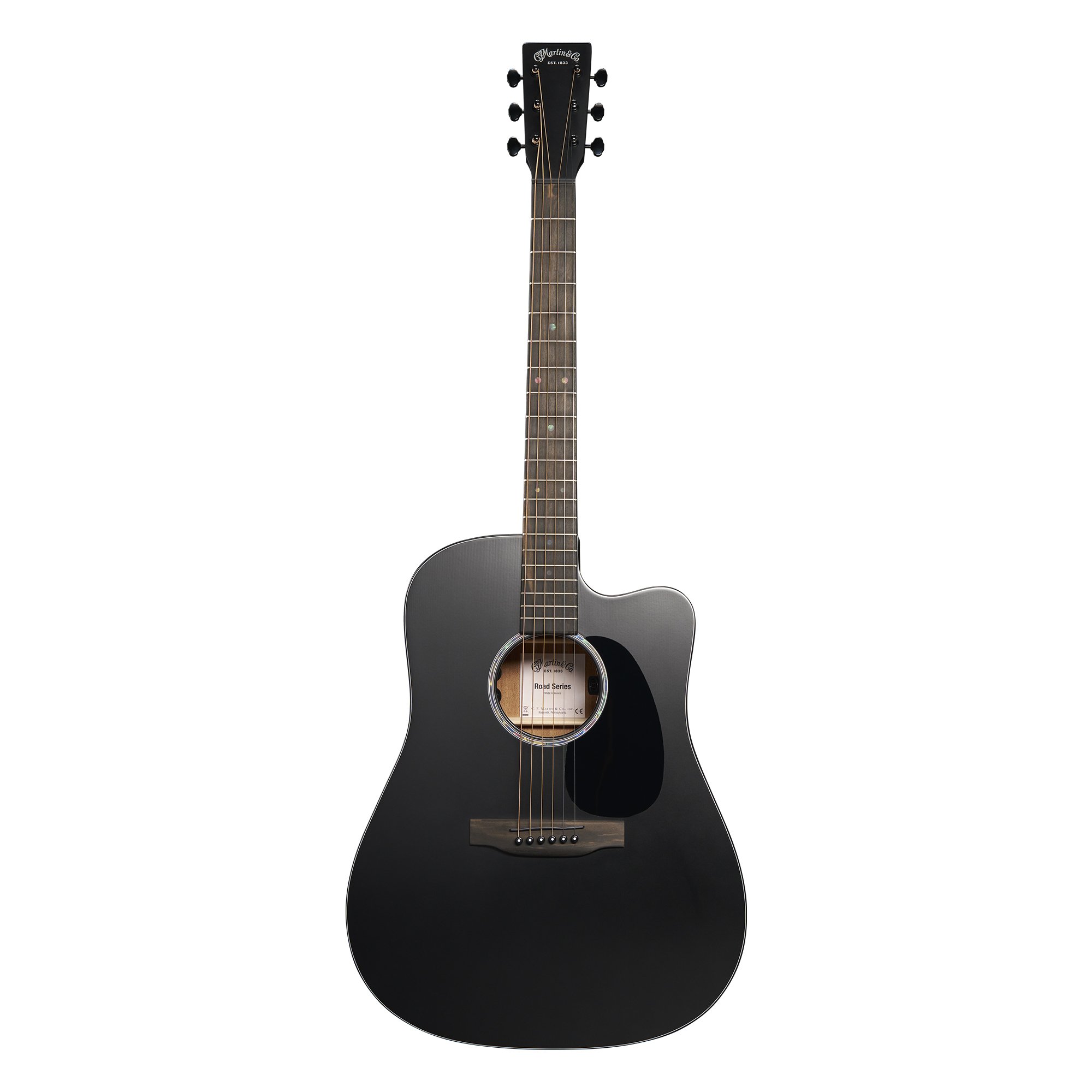 DC-10E Modern Black Satin Spruce/Sapele Westerngitarre
