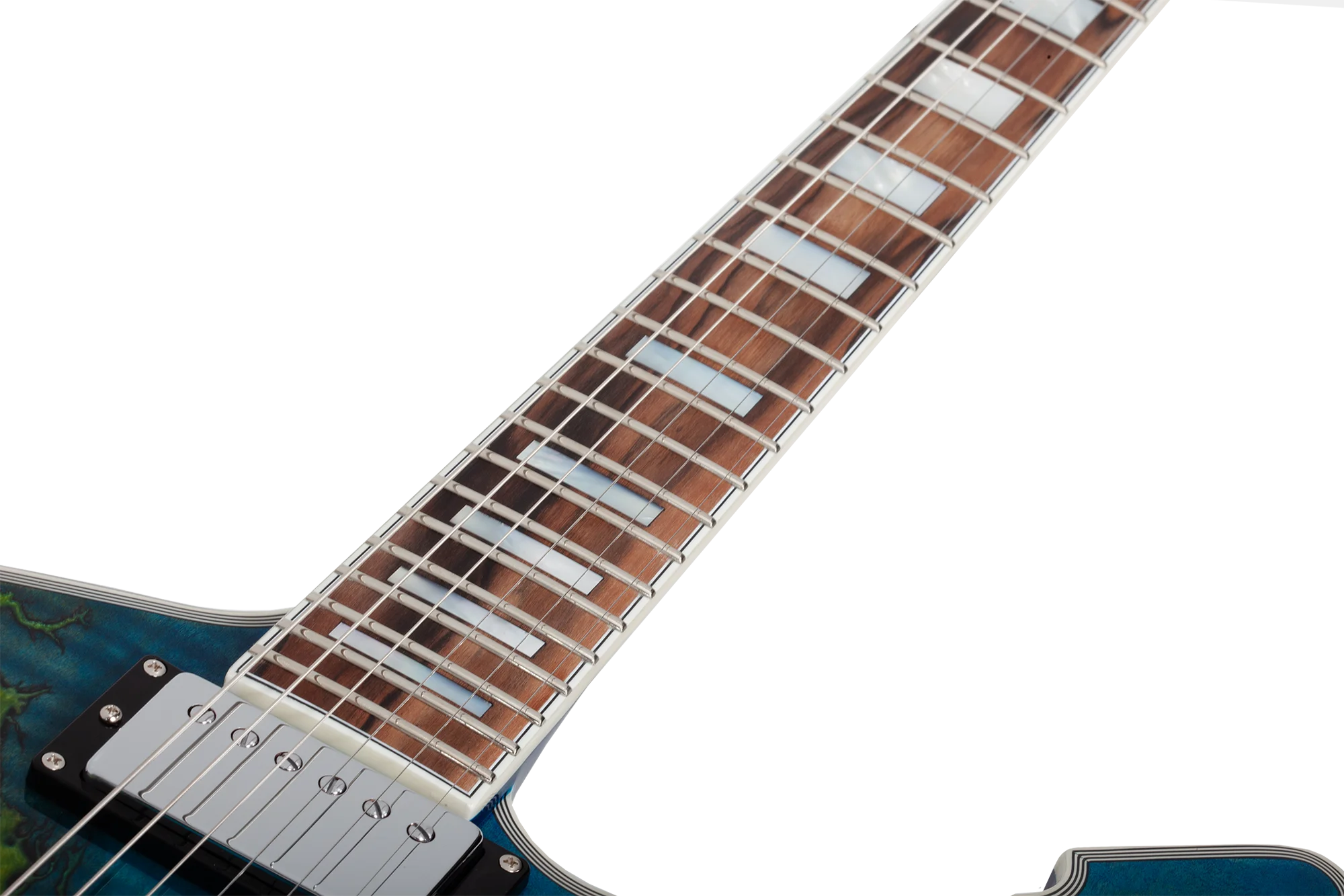 E-1 Electro Resin Transparent Blue E-Gitarre