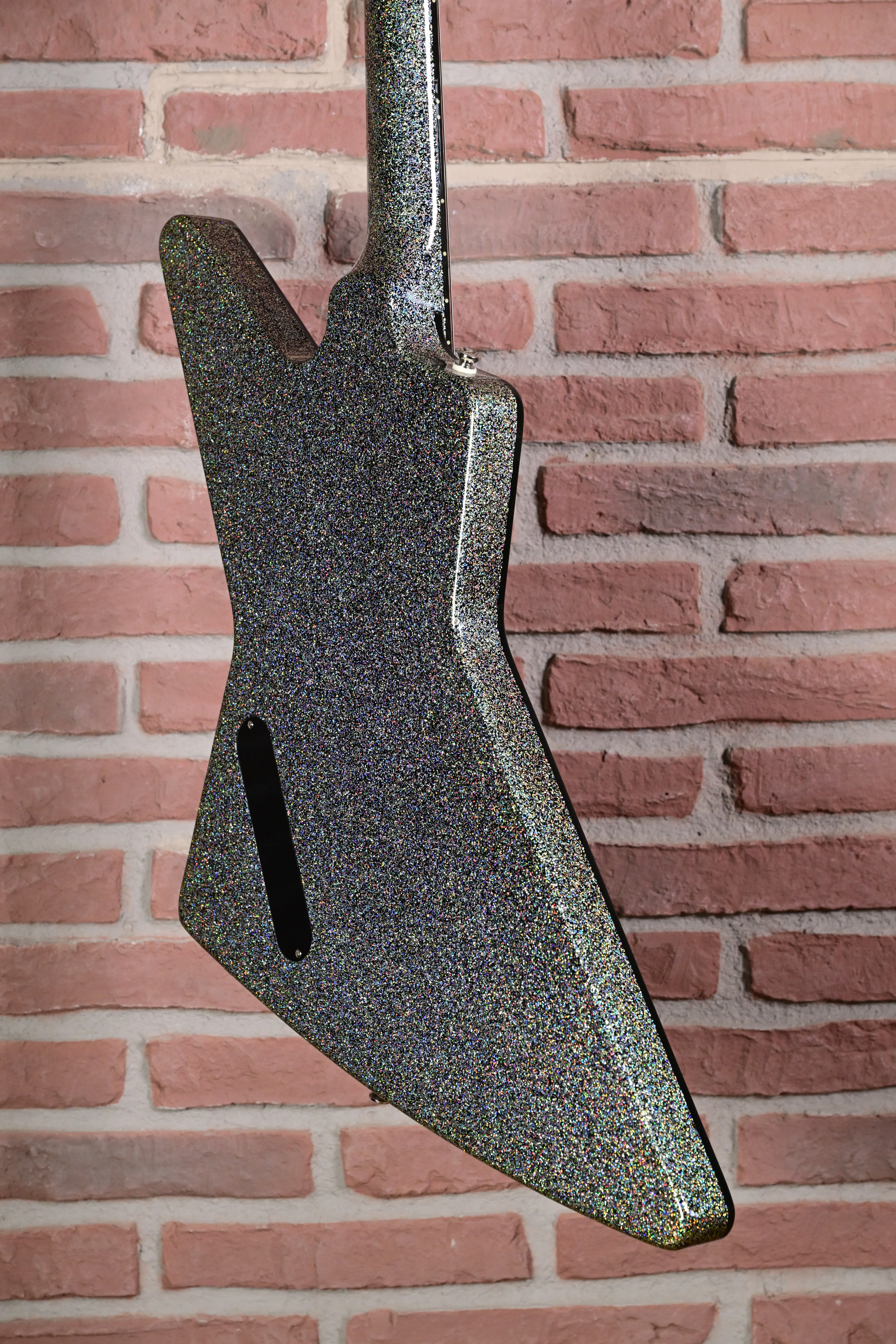 Lzzy Hale Explorer Custom Black Diamond Holographic Sparkle