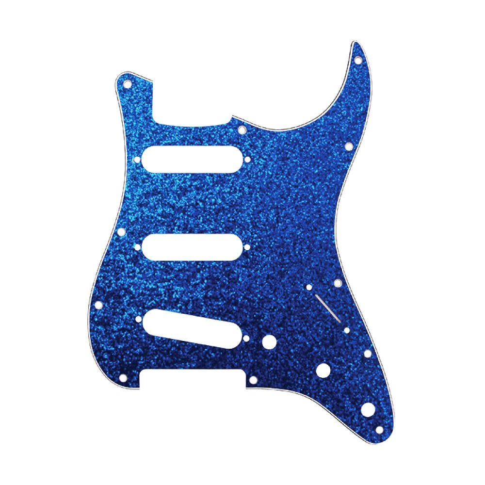 ST-Style SSS Pickguard (DPP ST BLS SSS), Blue Sparkle