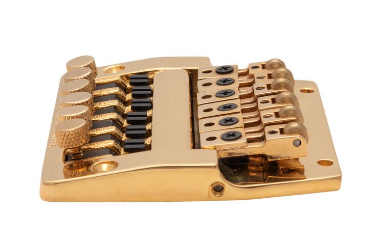 3300 - Hybrid Fixed Bridge (Fine Tuning, Brass Saddles) - Gold
