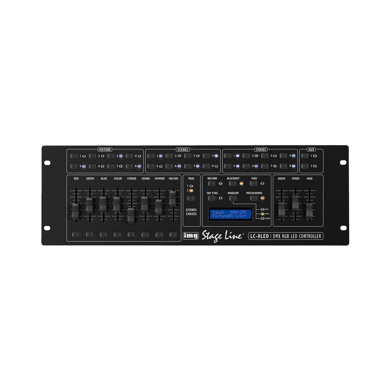 Img Stageline LC-8LED - Professioneller RGB-LED-DMX-Controller zur Ansteuerung aller gängigen 4-8-Ka
