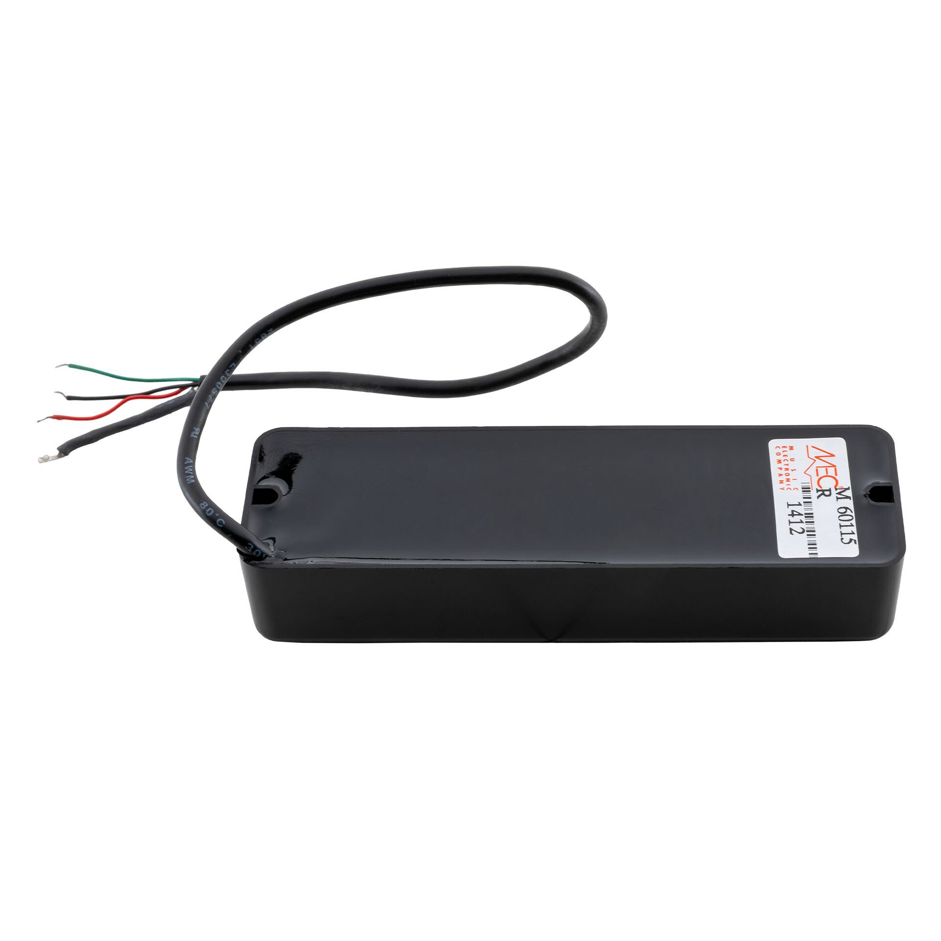 Passive Soapbar Humbucker Bass Pickup 5-String Bridge - Black
