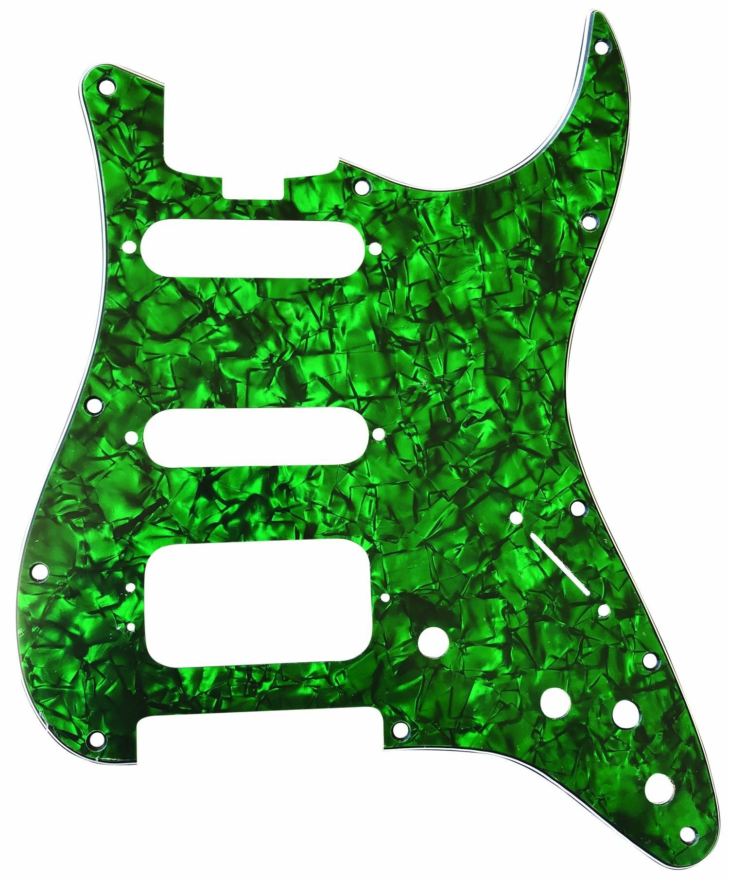 ST-Style HSS Pickguard (DPP ST GRP HSS), Green Pearl