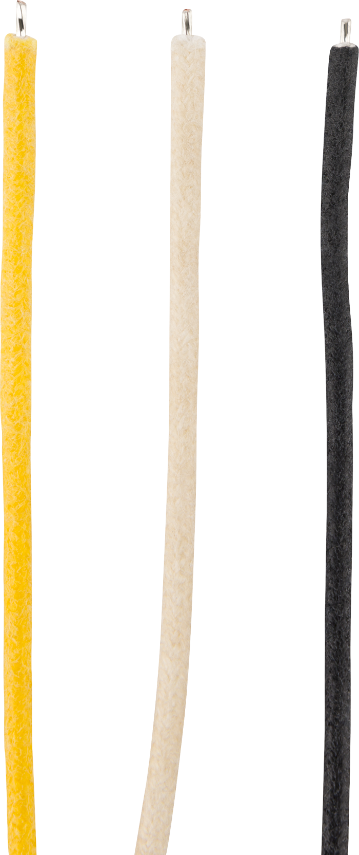 Pure Vintage Cloth Wire 22 AWG Black White Yellow 15'