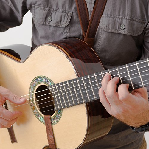 Hook Black Klassischer Gitarrengurt