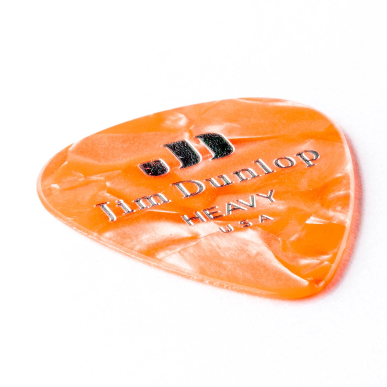 Genuine Celluloid Player's Pack, 12 pcs, perloid orange, heavy