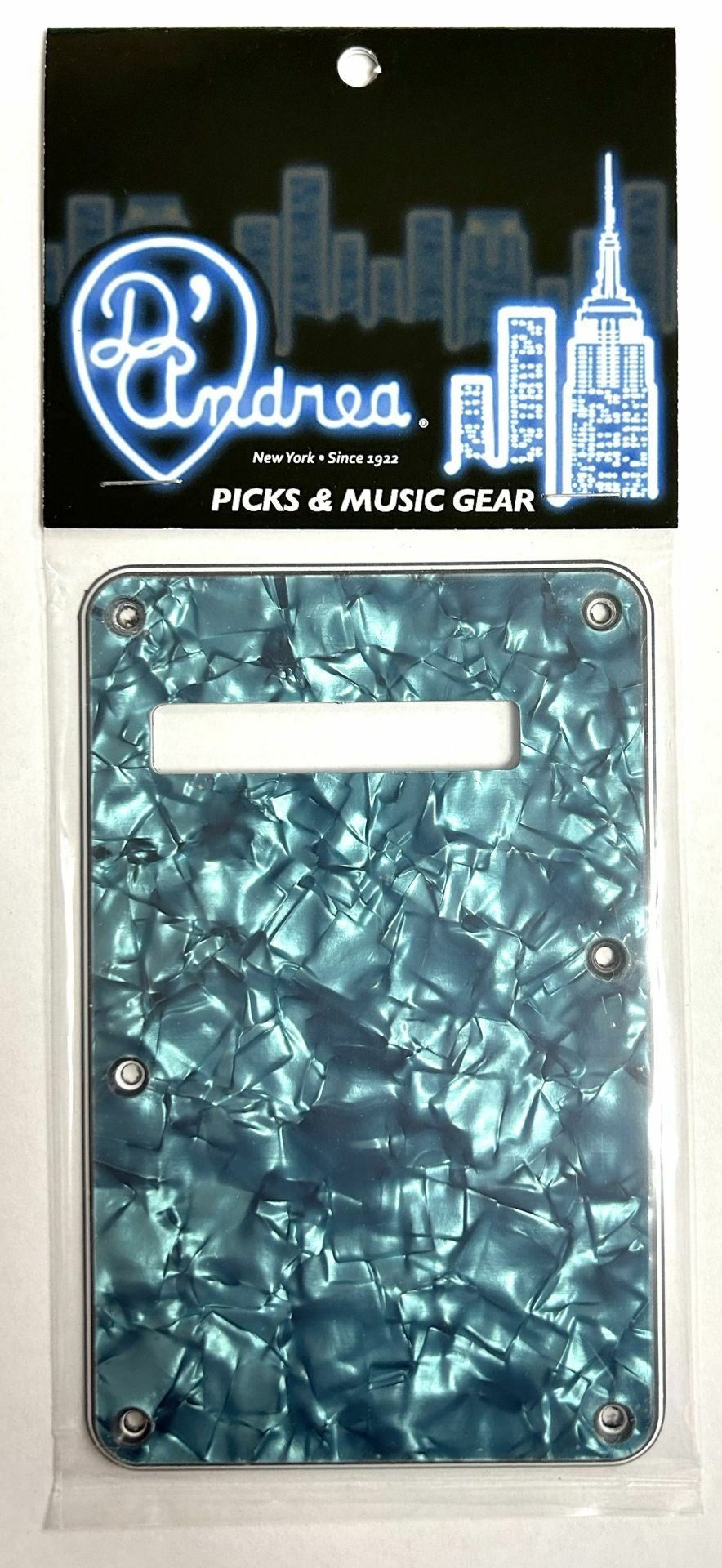 ST-Style Tremolo Back Plate (DPP ST AQP BP), Aqua Pearl