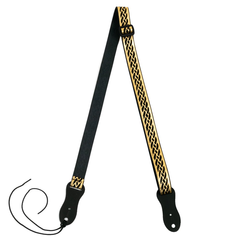 S47 Black Gold Nubuck Strap