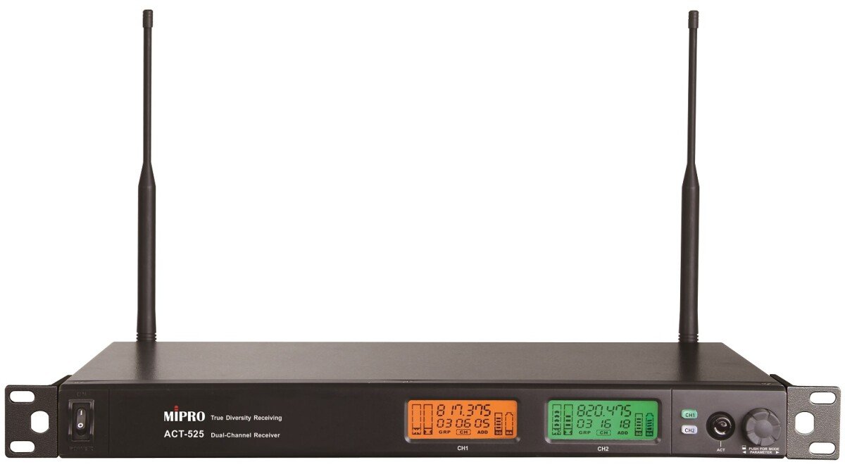 ACT-525 UHF 2-Kanal Empfänger 620-644 MHz UHF True Diversity Empfänger