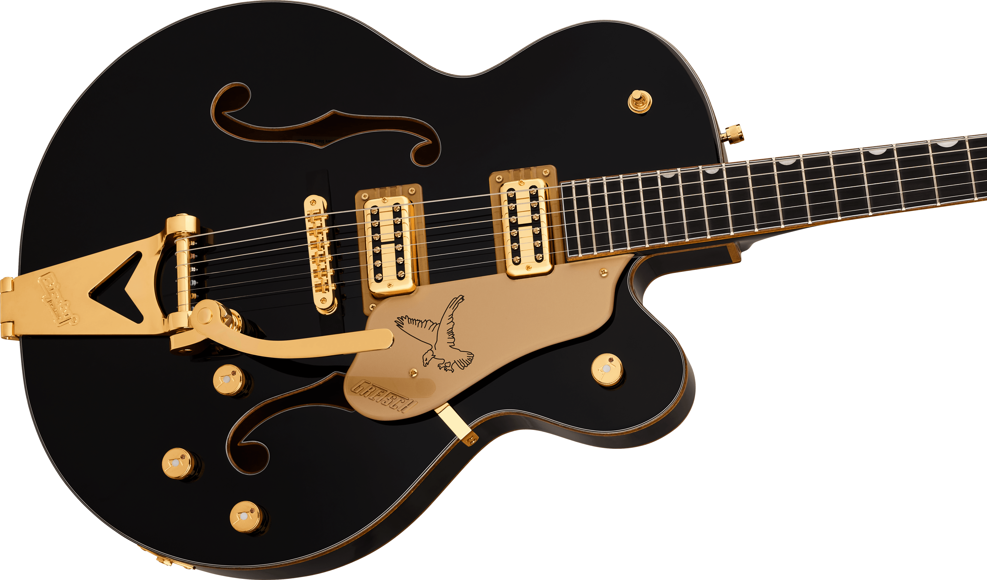 Synchromatic Falcon Hollow Body Single-Cut with Bigsby Black
