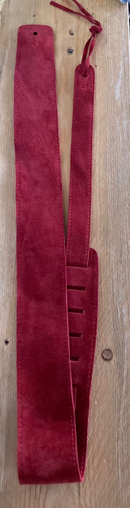 2,5" Velourgurt Rot