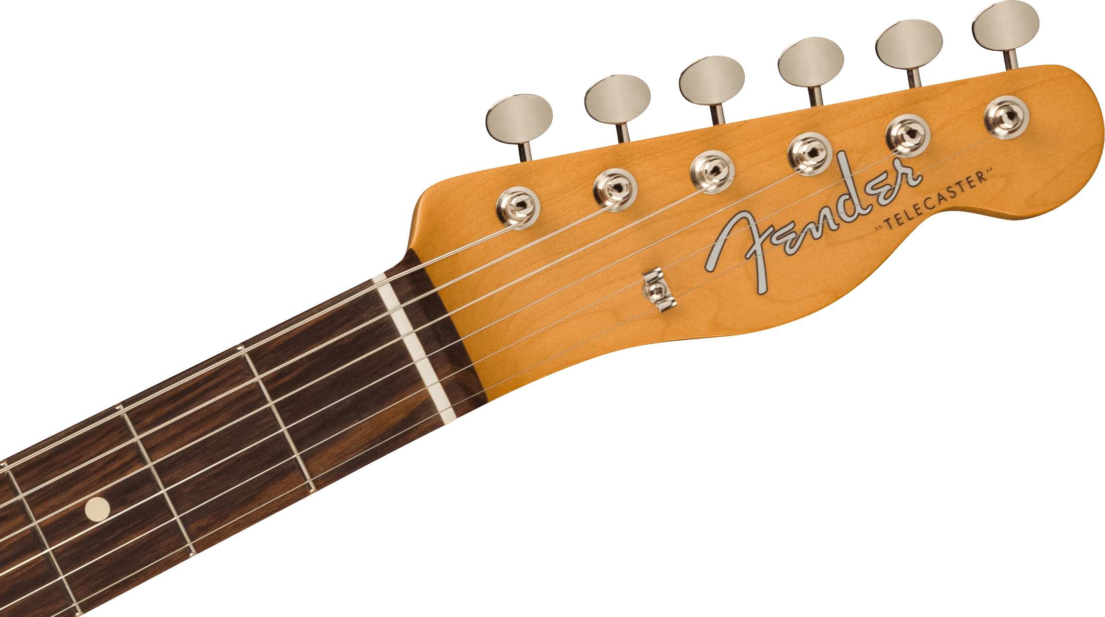 Kopfplatte der Fender Vintera II 60s Telecaster mit Fender Logo