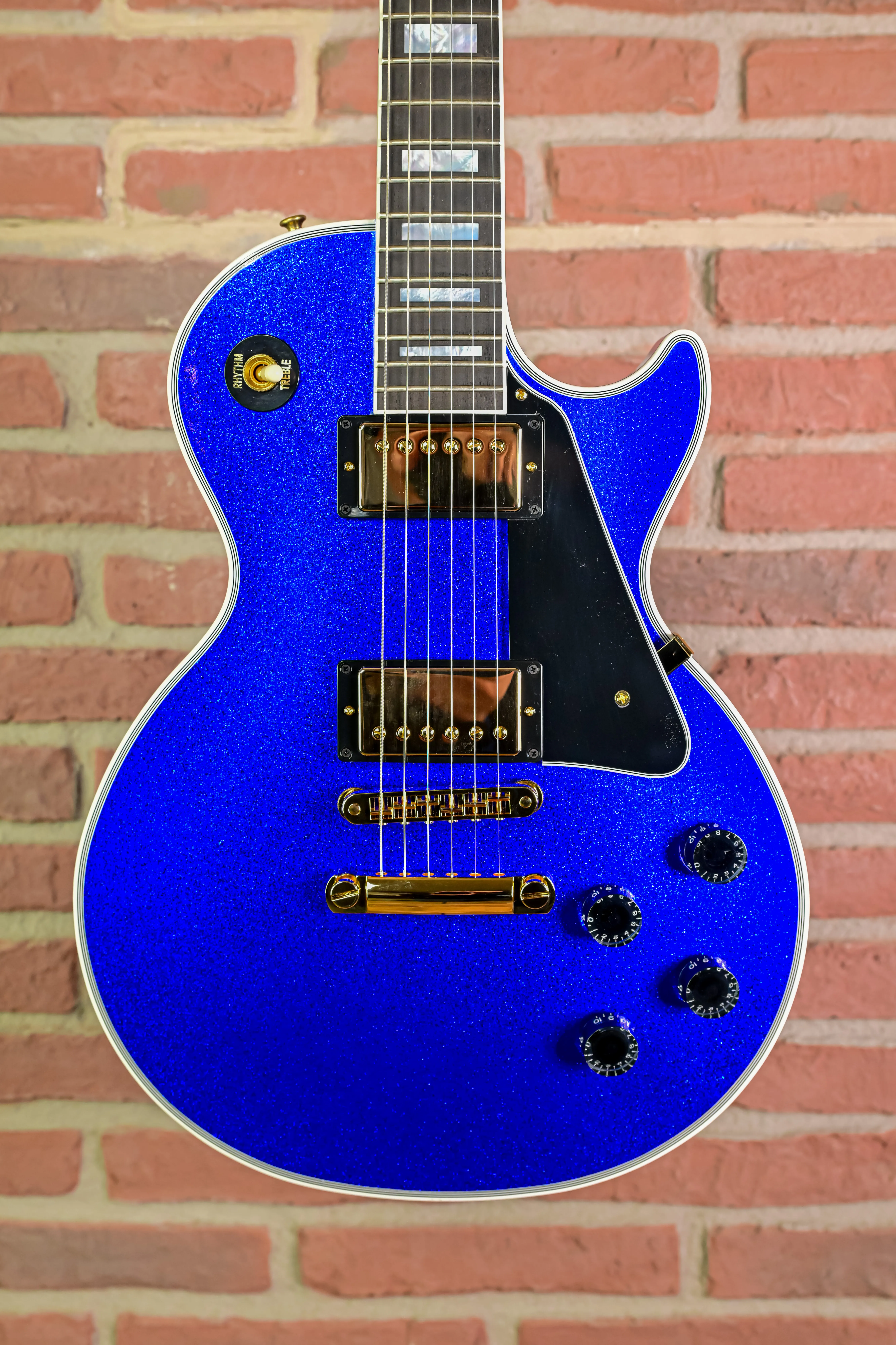 Les Paul Custom M2M Dark Blue Sparkle (B-Stock) High-End Guitar