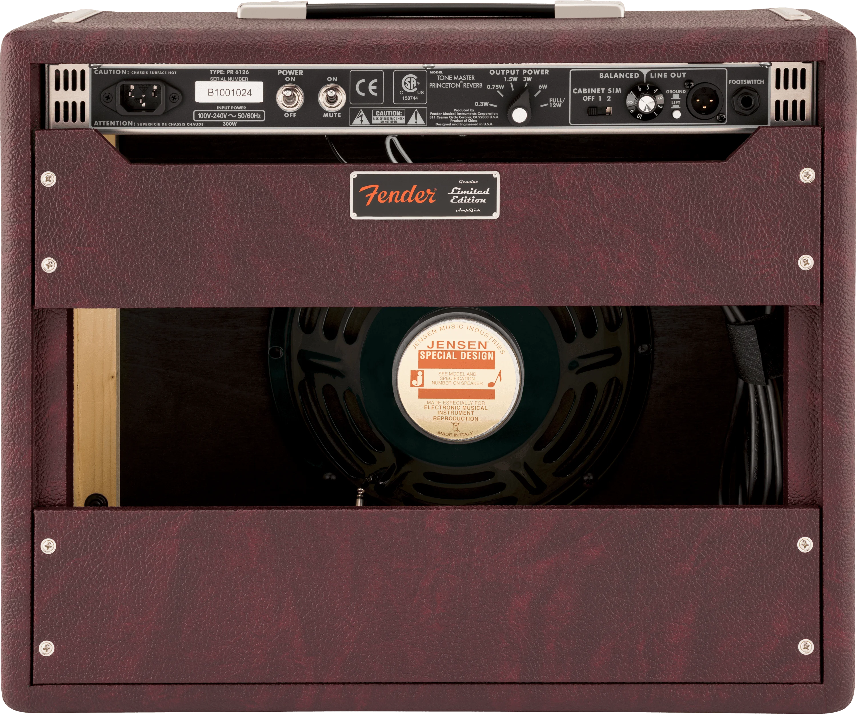 Tone Master Princeton Reverb  Limited Edition  - Wine Wheat