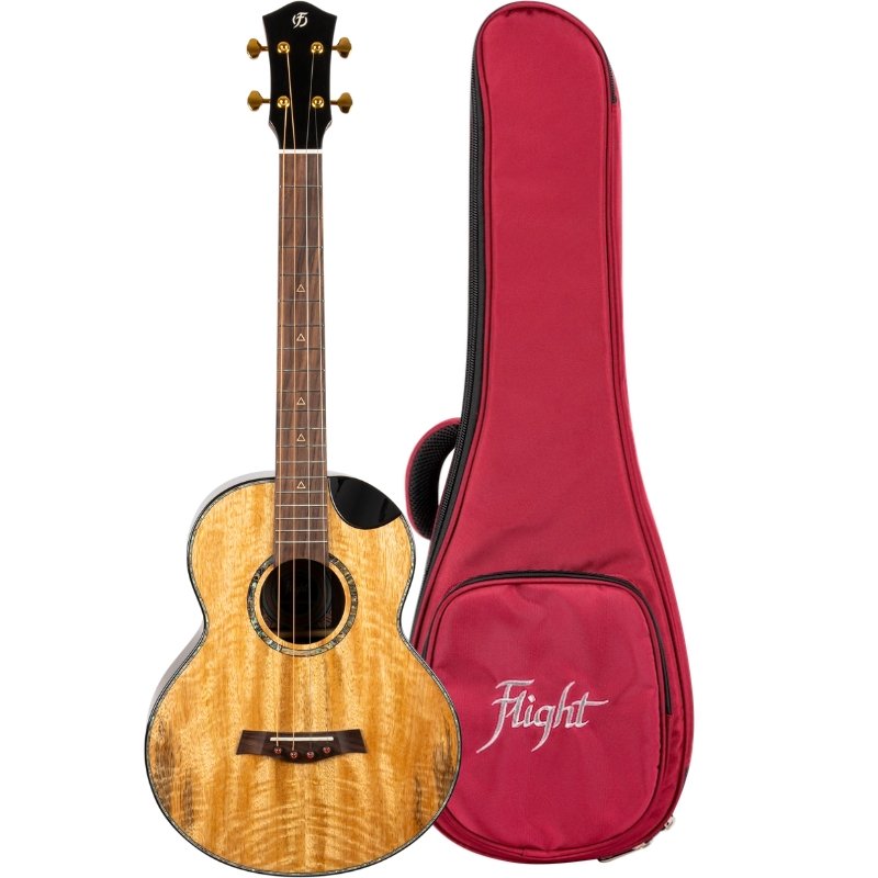 Maia Luxe Baritone Ukulele EQ-A - Steel String Uke vollmassiv