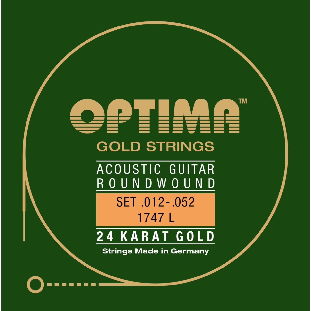 24K Gold Strings Satz Light 012-052